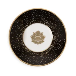 Acanthus Black Coffee Cup And Saucer