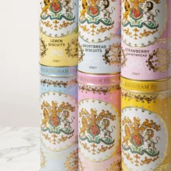 Buckingham Palace Strawberry And Clotted Cream Shortbread Biscuit Tin