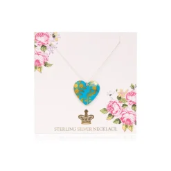Coat Of Arms Tin Heart Pendant
