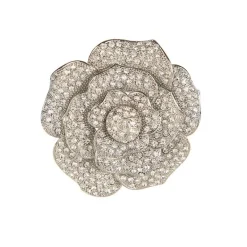 Crystal Rose Brooch