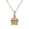 Gold Crown Necklace