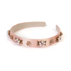 Jewel Encrusted Pink Hairband