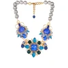 Vicki Sarge Blue And Grey Pearl Necklace