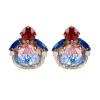 Vicki Sarge Red, White And Blue Stud Earrings