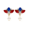Vicki Sarge Red, White And Blue Small Drop Earrings